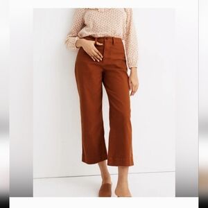 Madewell Curvy Slim Emmett Wide-Leg Crop Size 27